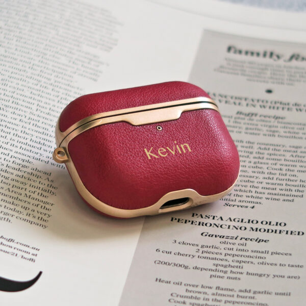 Personalized Leather AirPods Pro Case