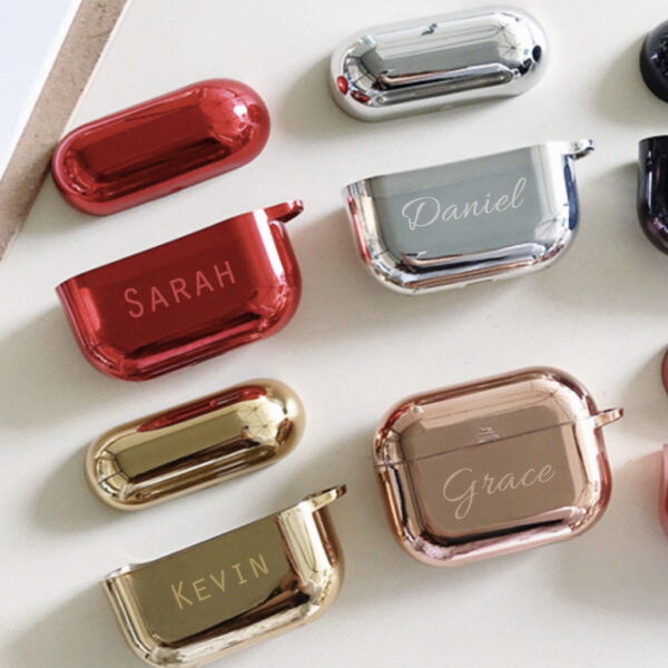 Personalized Metallic AirPods Pro Case
