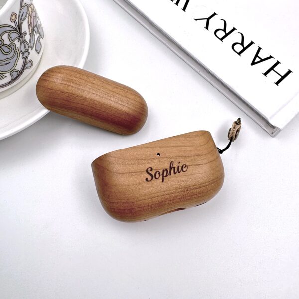 Personalized Wooden AirPods Pro Case