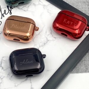 Personalized Metallic AirPods Case