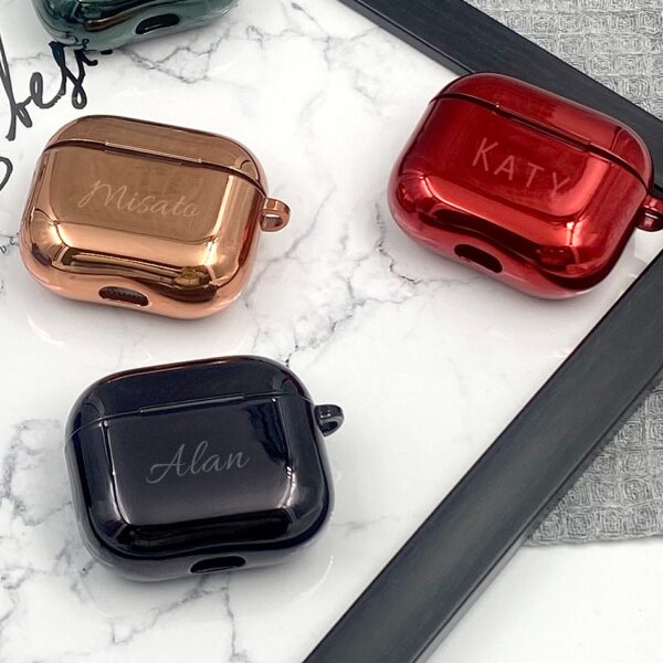 Personalized Metallic AirPods Case