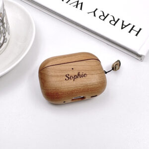 Personalized Wooden AirPods Pro Case