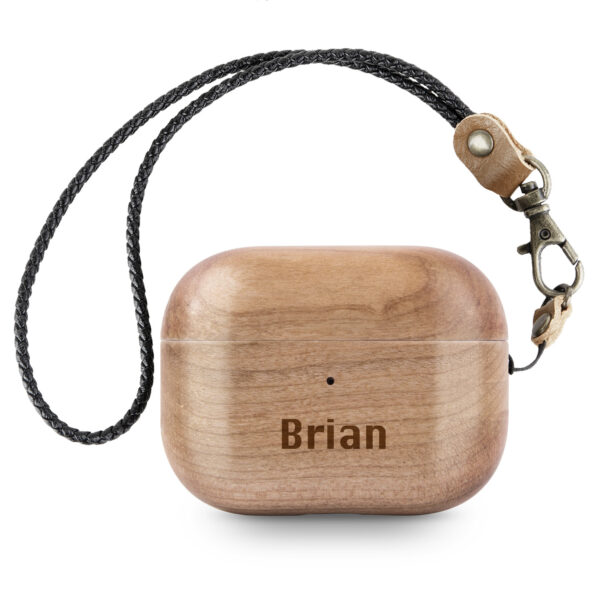 Personalized Wooden AirPods Pro Case