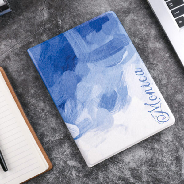 Personalized blue oilpaint pattern iPad case