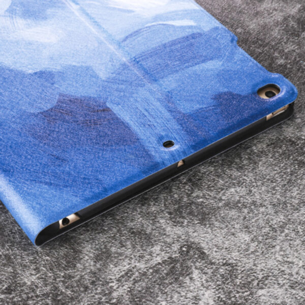 Personalized blue oilpaint pattern iPad case