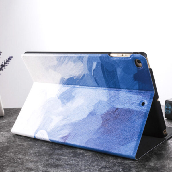 Personalized blue oilpaint pattern iPad case