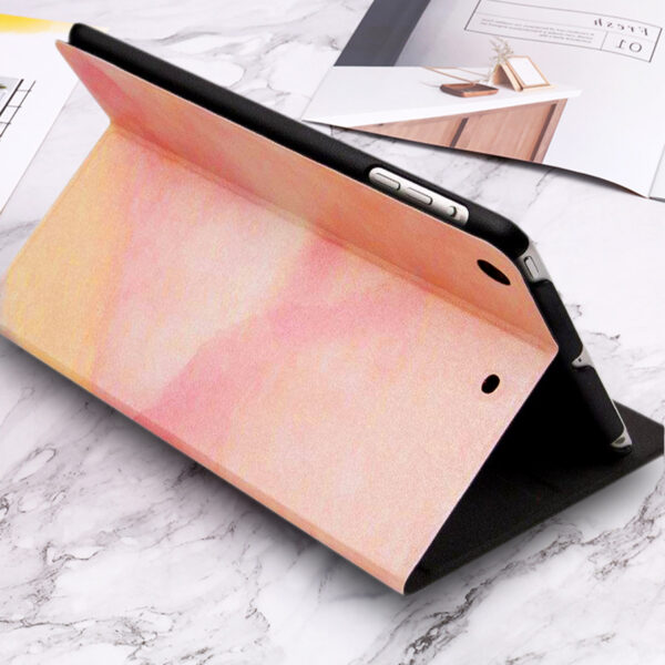 Personalized pink watercolor iPad case