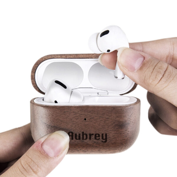 Personalized Wooden AirPods Pro Case