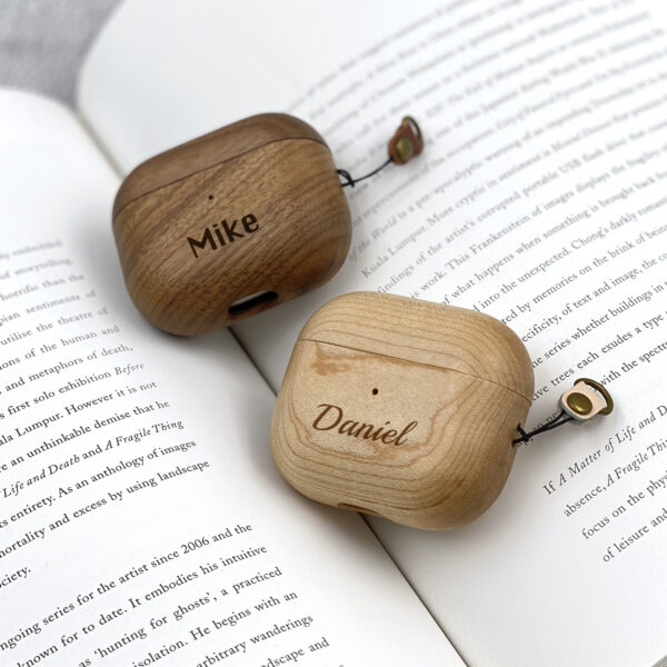 Personalized Wooden AirPods 3 Case