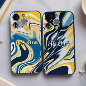 Her One His Only iPhone 16 Pro Max 15 14 13 12 TPU Phone Case Shockproof